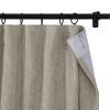 ChadMade Room Darkening Chenille Curtain 102 Inches Length for Bedroom Flat Hooks Back Tab Hook Belt Rod Pocket Drape Tino 50W102L, 1 Panel Silver Gray view 3