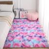 AROGAN Soft Rainbow Area Rugs for Girls Room 5x8 Feet, Fluffy Girls Bedroom Rugs, Princess Rug, Cute Colorful Carpet for Kids Teens Nursery Toddler, Hot Pink view 4