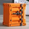 JHSLXD Bedside Table Retro Industrial Style Storage Chests Creative Decorative Cabinet Metal Iron File Cabinets Sundries Box Furniture,Orange Yellow view 2