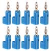 Sonew 10pcs 4mm Banana Plug Solderless Stackable Banana Plug Connectors J.10026(Blue) view 2