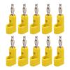 Sonew 10pcs 4mm Banana Plug Solderless Stackable Banana Plug Connectors J.10026(Yellow) view 1