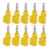 Sonew 10pcs 4mm Banana Plug Solderless Stackable Banana Plug Connectors J.10026(Yellow) view 2