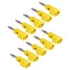 Sonew 10pcs 4mm Banana Plug Solderless Stackable Banana Plug Connectors J.10026(Yellow) view 3