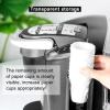 OUKENS Coffee Filter Holder, Dustproof Flip Lid Dispenser with Visual Window, Fits 50-70 Paper Filters, for K-Cup Pods, Storage Organizer, Home & Office view 3