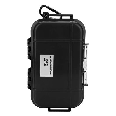 Tiiyee Small Waterproof Boxes of Plastic Case Shockproof Airtight Container Case Portable Airtight Carry Box Black Dry