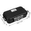 Tiiyee Small Waterproof Boxes of Plastic Case Shockproof Airtight Container Case Portable Airtight Carry Box Black Dry view 3