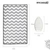 Encasa XO Ironing Mat/Pad (Large 48"x28") with 3mm Padding & Silicone Iron Rest for Steam Pressing on Tabletop or Bed - Heat Resistant, Portable, Quilting & Travel Blanket - Zig Zag view 4