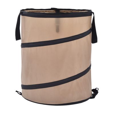 Leaf Trash Can, 10 Gallon Portable Trash Can, Reinforced Steel Spring Oxford Cloth Collapsible Leaf Bag Pop Up Garbage Can Waste Bag Container For Camping and Yard