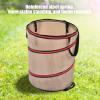 Leaf Trash Can, 10 Gallon Portable Trash Can, Reinforced Steel Spring Oxford Cloth Collapsible Leaf Bag Pop Up Garbage Can Waste Bag Container For Camping and Yard view 2