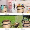 Leaf Trash Can, 10 Gallon Portable Trash Can, Reinforced Steel Spring Oxford Cloth Collapsible Leaf Bag Pop Up Garbage Can Waste Bag Container For Camping and Yard view 3