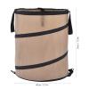 Leaf Trash Can, 10 Gallon Portable Trash Can, Reinforced Steel Spring Oxford Cloth Collapsible Leaf Bag Pop Up Garbage Can Waste Bag Container For Camping and Yard view 4