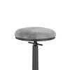 ZDXY Bar Stools Counter Chair Without Backrest Height Adjustable, Rotating Hight Stool with Footrest, Modern Wrought Iron StoolKitchen Island, Bistro, Breakfast Restaurant Stool (Color : Blue) view 4