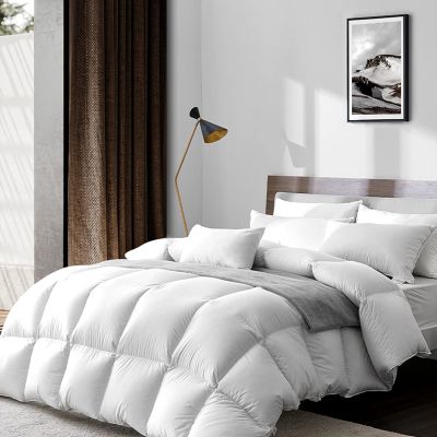 linens delight Highland Feather - Goose Down Comforter Duvet Insert California King Size - 600 Fill Power