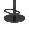 Wrought Iron Backless Bar Stool, Counter Height Adjustable Kitchen Island Chair, Swivel High Chair, Flannel With Footrest, Bistro, Breakfast Restaurant Stool, Height 25.5" - 31.5" ( Color : Green ) view 4