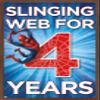 Trends International Marvel Spider-Man - Happy 4th Birthday Wall Poster, 34L x 22.4W, Mahogany Framed Version view 1