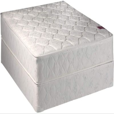DS Solutions USA Legacy One-Sided Mattress and Low-Profile Box Spring Set with Mattress Cover Protector Included - Non Flip, Orthopedic, Fully Assembled (Full 54"x75"x8")