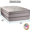 DS Solutions USA Fifth Ave Plush Foam Eurotop Mattress and Box Spring Set with Mattress Cover Protector Included - Innerspring Coil, Fully Assembled, Orthopedic (Queen 60"x80"x13") view 2