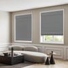 DEZ FURNISHINGS Cordless Room Darkening Classic Roman Shade, 35" W x 64" H, Gray view 1