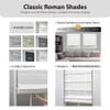 DEZ FURNISHINGS Cordless Room Darkening Classic Roman Shade, 35" W x 64" H, Gray view 3