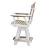 American Furniture Classics OS Home and Office 130-C-WWWT Counter Height Swivel Arm Chair view 3