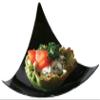 200 Black Plastic Mini Triangle Dessert Plates 200 Shooting Star Mini Appetizer Plates Small Cocktail Party Plates Sushi pie Tasting Plates Sample Plates view 1