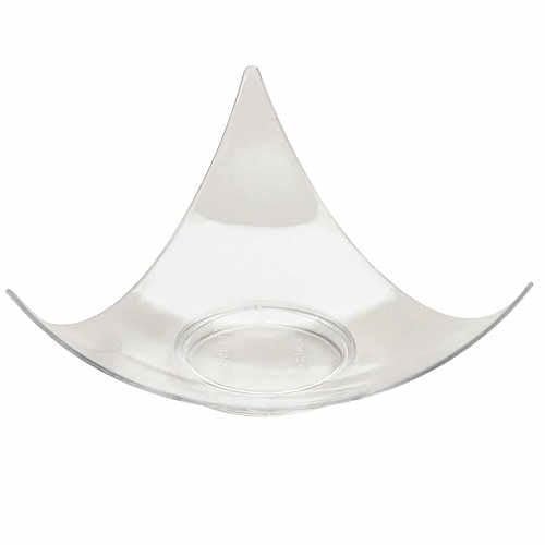 200 Clear Plastic Mini Triangle Dessert Plates 200 Shooting Star Mini Appetizer Plates Small Cocktail Party Plates Sushi pie Tasting Plates Sample Plates