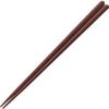 Fukui Craft Chopsticks, PBT Resin Chopsticks, Made in Japan, Dishwasher Safe, Round Headed Square Wood Grain, Brown, 8.9 inches (22.5 cm), Made in Japan (50 Pairs) view 2