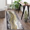 FFcarpet Hallway Rug Runner Non Slip 3'4"x5' Modern Grey Anti-Skid Area Rug for Bedroom view 2