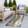 FFcarpet Hallway Rug Runner Non Slip 3'4"x5' Modern Grey Anti-Skid Area Rug for Bedroom view 3