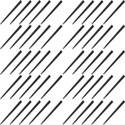 Fukui Craft Chopsticks, SPS Resin Chopsticks, Made in Japan, Dishwasher Safe, Chamfer Square Chopsticks, Black, 8.3 inches (21.0 cm), Made in Japan (50 Pairs)