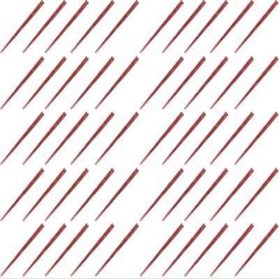 Fukui Craft Chopsticks, SPS Resin Chopsticks, Made in Japan, Dishwasher Safe, Slim, Hex Single Sword, Brown, 9.3 inches (23.5 cm), Made in Japan (50 Pairs)