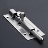 1pcs 3/4/5/6 Inch Long Silver Stainless Steel Door Latch Sliding Lock Barrel Bolt Latch Hasp Stapler Gate Safety Lock view 2