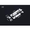1pcs 3/4/5/6 Inch Long Silver Stainless Steel Door Latch Sliding Lock Barrel Bolt Latch Hasp Stapler Gate Safety Lock view 3