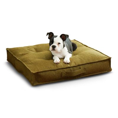 Happy Hounds Milo Square Tufted Pillow Dog Bed, Moss, Small (24" x 24")