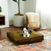 Happy Hounds Milo Square Tufted Pillow Dog Bed, Moss, Small (24" x 24") view 3