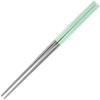 Fukui Craft Chopsticks, Stainless Steel Metal Chopsticks for Direct Fire, Made in Korea, Hollow Chopsticks, Green, 9.4 inches (24 cm) (10 Pairs) view 2