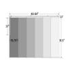 A&F Rod Dcor - Patterned Iceberg 6-Panel Single Rail Panel Track Room Divider Extendable 48"-84" W x 91.4" H, Panel Width 15.75" view 4