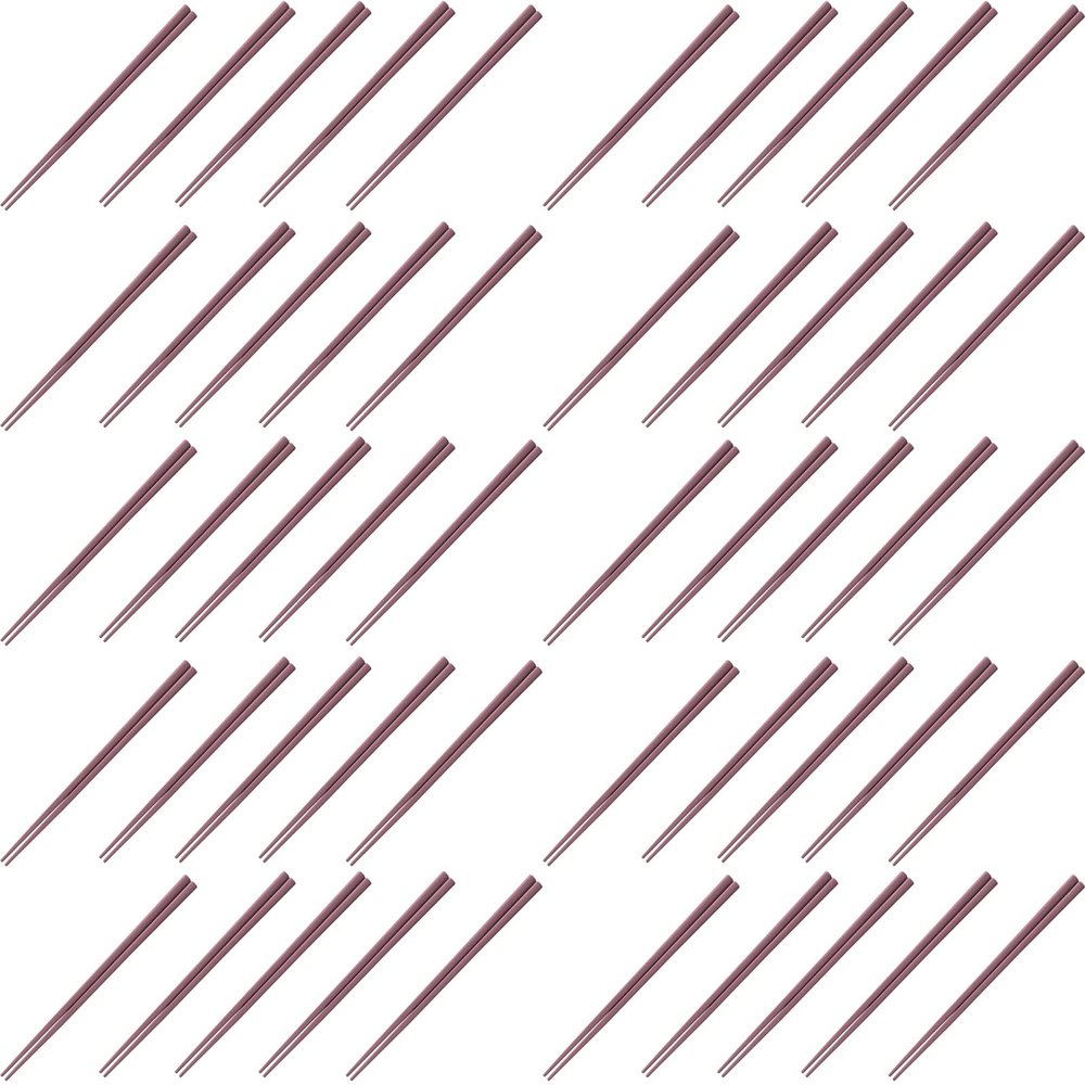 Fukui Craft Chopsticks, PBT Resin Chopsticks, Made in Japan, Dishwasher Safe, Square Wood Grain Chopsticks, Engine, 8.3 inches (21.0 cm), Made in Japan (50 Pairs)