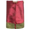 ZHENYANG CAREG 50" Christmas Decoration Berry Embroidered Deluxe Christmas Tree Skirt Patchwork Green Pintuck Border Burgundy P2798 view 2