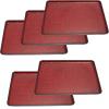 [Amazon.co.jp Limited] Fukui Craft Tabletop Tray and Bon, Non-Slip Treatment, Made in Japan, Dishwasher Safe, Heat Resistant, Long Hand Saver Bin, Storage Basket, 5 Pieces, Commercial Use Set view 1