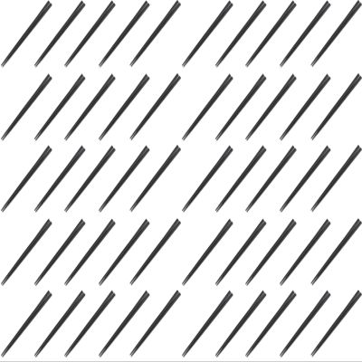 Fukui Craft Chopsticks, PBT Resin Chopsticks, Made in Japan, Dishwasher Safe, Thick Square Chopsticks, Black, 8.3 inches (21.0 cm), Made in Japan (50 Pairs)