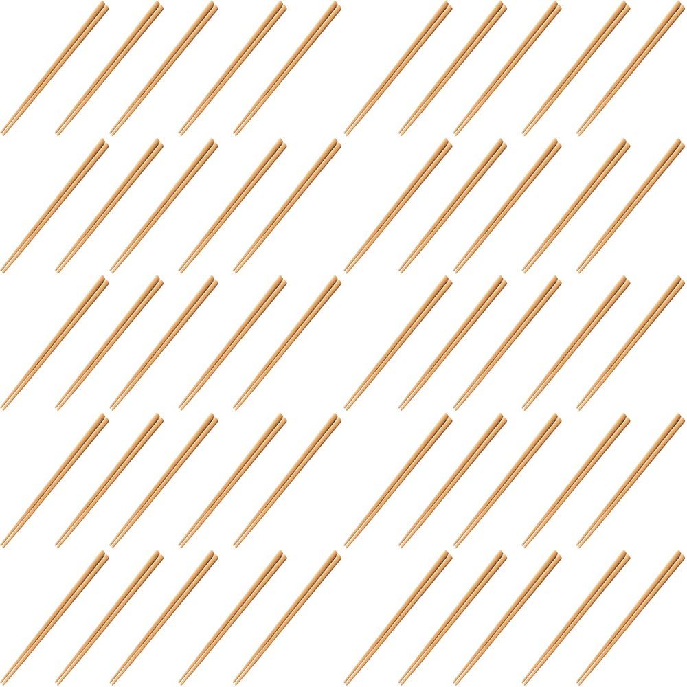Fukui Craft Chopsticks, PBT Resin Chopsticks, Made in Japan, Dishwasher Safe, Square Wood Grain Chopsticks, Beige, 8.3 inches (21.0 cm), Made in Japan (50 Pairs)