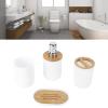 Bathroom Accessories Set, 4-Piece Toothbrush Holder Cups, Bathroom Counter Organizer view 3
