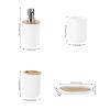 Bathroom Accessories Set, 4-Piece Toothbrush Holder Cups, Bathroom Counter Organizer view 4