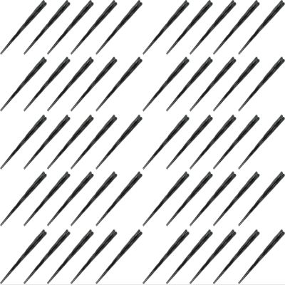 Fukui Craft Chopsticks, SPS Resin Chopsticks, Made in Japan, Dishwasher Safe, Hex Sword, Carved Chopsticks, Black, 9.4 inches (24.0 cm), Made in Japan (50 Pairs)