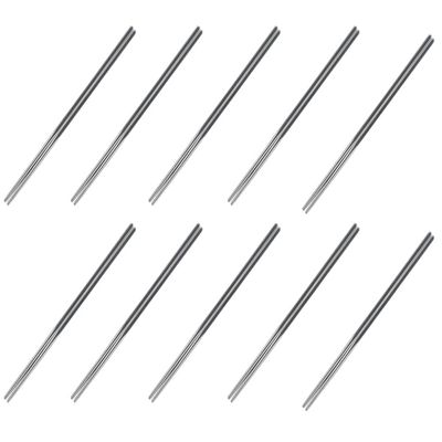 Fukui Craft Chopsticks, Stainless Steel Metal Chopsticks for Direct Fire, Made in Korea, 18-10 Stainless Steel, Hollow Chopsticks, 10.2 inches (26 cm), 10 Pairs