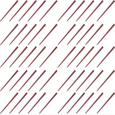 Fukui Craft Chopsticks, SPS Resin Chopsticks, Made in Japan, Dishwasher Safe, Noodle Chopsticks, Brown, 8.9 inches (22.5 cm), 50 Pairs