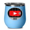 2022 Youtube Jail Wine Tumbler for Influencer Prison Cell Inmate Funny Social Media Memes Birthday Christmas Ideas 12oz Hot Cold Cup Coffee Mug Men Wo view 1