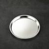 Hemoton Stainless Steel Plate Snack Tray Stainless Steel Dinner Plate Feeding Dishes for BBQ Steak Outdoor Camping 18cm Snack Tray 7 Inch view 4
