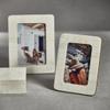 Zodax Cte d'Ivoire White Bone Inlay Photo or Picture Frame with Rounded Corners (5x7) view 2